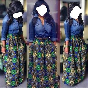 Beautiful African Floral Print Maxi skirt